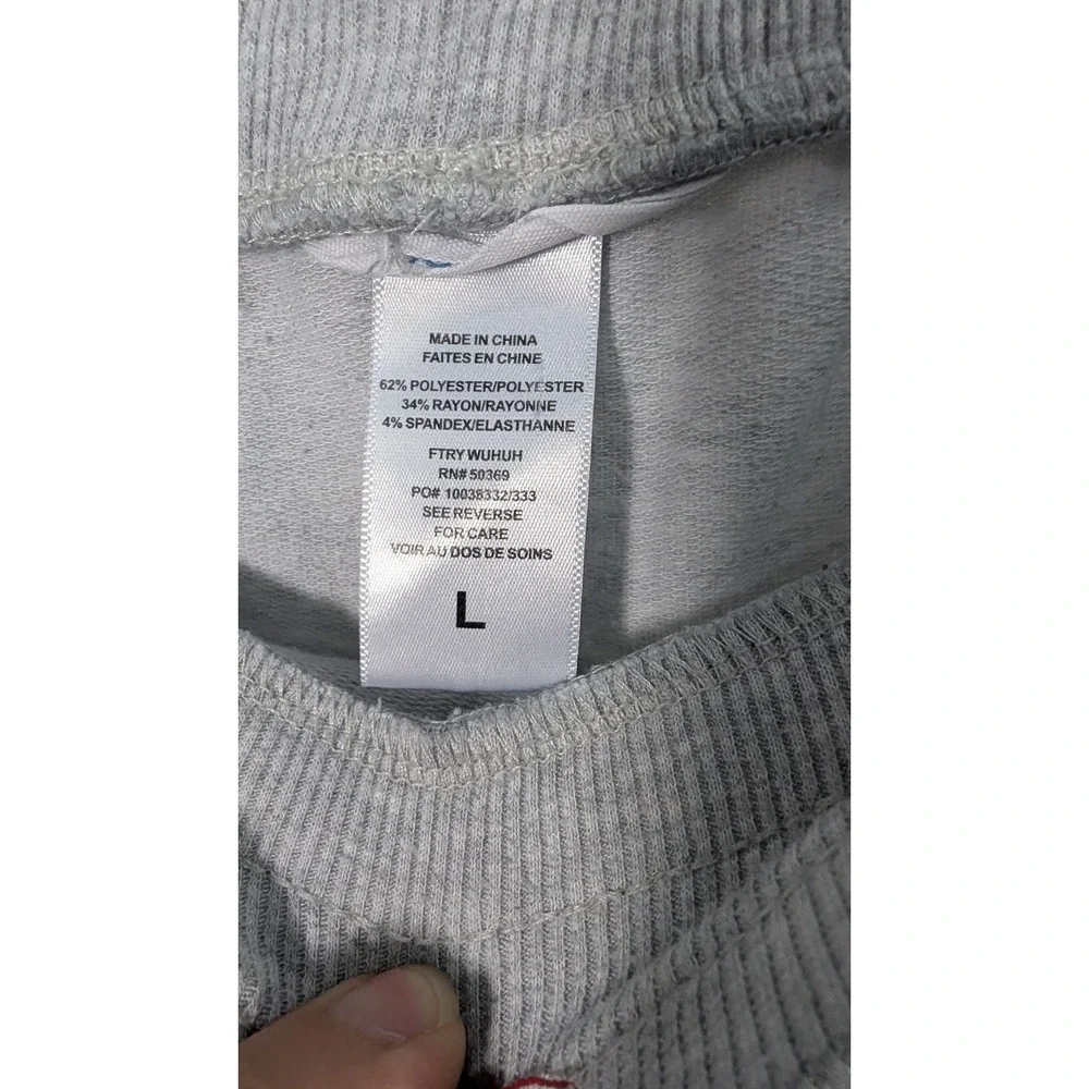 Jockey Heather Gray Jogger Sweatpants Womens Large Loungewear Pockets Stretch - Picture 3 of 5